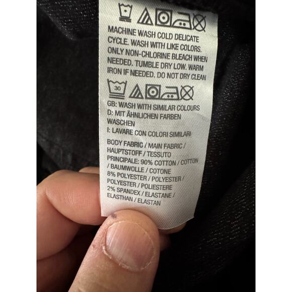 ALL WORTHY Black Stretch Jeans P 24W 26W 28W Cotton Blend Straight Leg Plus NWT - Picture 10 of 11